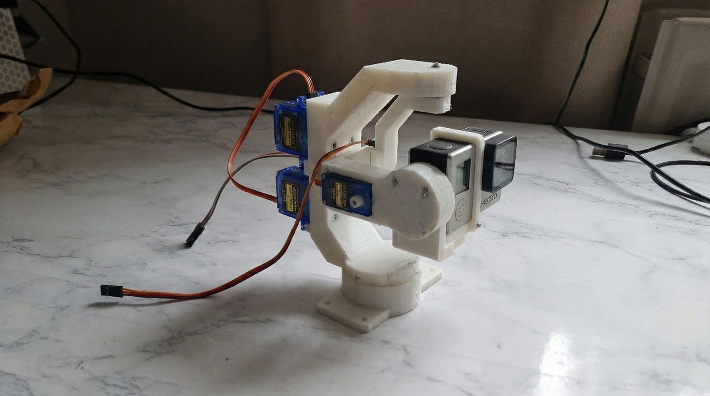 DIY Active Gyro Gimbal Camera Stabiliser